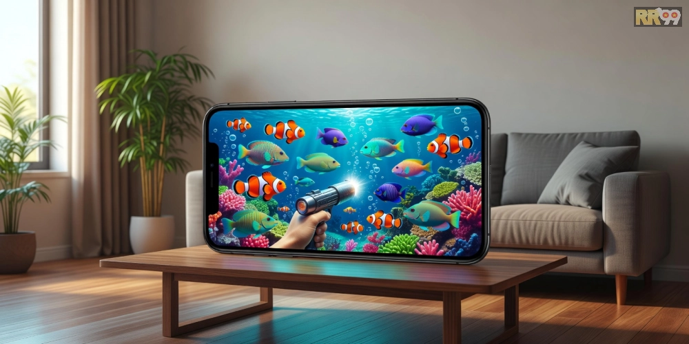 Khái niệm bắn cá vui 69vn được minh họa qua giao diện game sống động